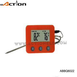 High quality cooking BBQ digital themometer with voice signaling and timer