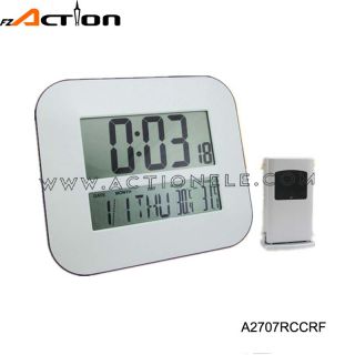 Hot sales fashion weather station digital clock with RCC